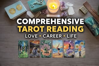provide a detailed tarot reading for love career and life guidance