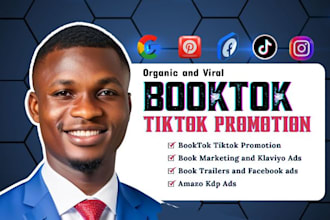 promote your book or ebook on my booktok tiktok account