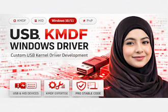 build professional windows usb driver in kmdf