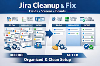 jira cleanup fields screens issue types board configuration