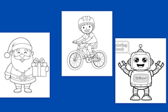 draw kids and adult coloring book kdp