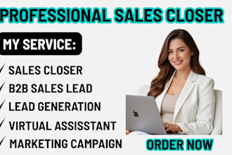 sales rep sales closer virtual asistant salesperson b2b sales closer