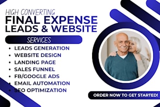 generate insurance leads final expense leads burial insurance insurance website