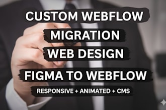 design redesign fix webflow website figma to wordpress wix webflow landing page