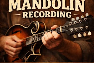 record professional mandolin for country, folk and bluegrass music