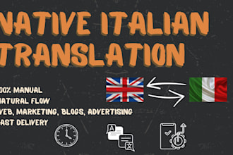 manually translate from english to italian