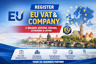 register eu vat and company in belgium, austria, czechia, lithuania, latvia