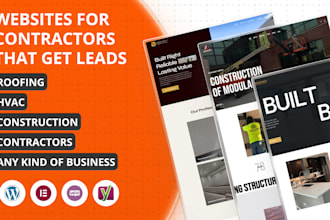 design a lead generating website for contractors