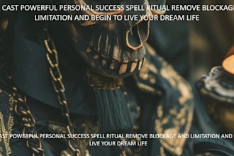 cast personal success ritual remove blockages and limitations