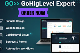 build profitable salesfunnels,gohighlevel websites,clickfunnels, email marketing