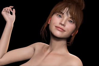 digital avatar model,wrinkles,smart hair, outfit,glb,vrm,vrchat,daz nsfw,skingen