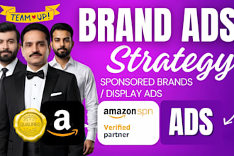 setup amazon brand ads sponsored brands and display campaigns