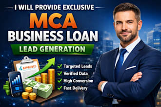 provide fresh real estate, business loan leads, mca leads
