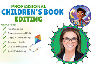edit and proofread your children story book, kids book, developmental editor,