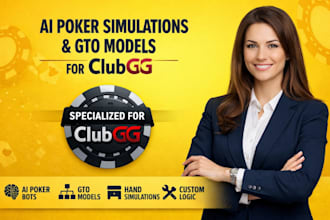 build ai poker simulations ai poker bots and gto models for clubgg