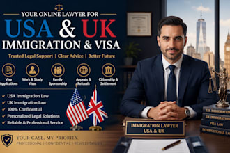 be your online lawyer for USA and UK immigration and visa
