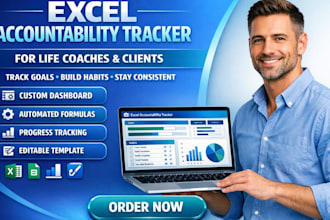 create excel accountability tracker for life coaches and clients