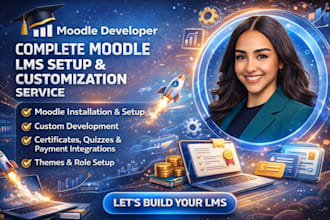 set up and customize moodle lms and google classroom