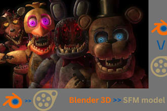 port sfm model fnaf port models from blender to source filmmaker sfm animation