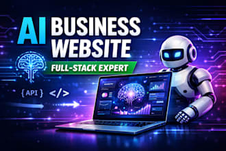 build or rebuild ai business website with full stack website development