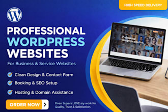 create a wordpress website for service businesses