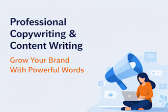 write high converting social media posts and website copy for your business