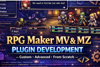 code advanced rpg maker mz and mv plugins from scratch