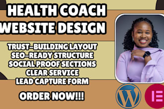 health coach website, wellness coach website, life coach website, fitness coach