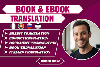 manually translate ebook document from english to yiddish italian portuguese