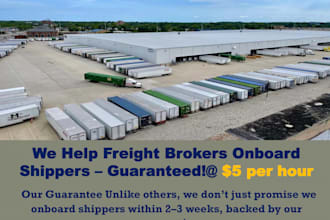 secure a guaranteed US shipper for your freight brokerage