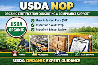 usda nop organic certification consulting compliance support