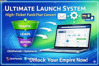 build a high ticket webinar funnel and automated launch system