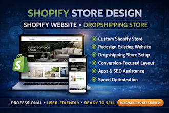 create shopify store design shopify website design shopify drop shipping store