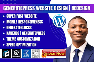 design generatepress wordpress website with generateblocks pro generatepress