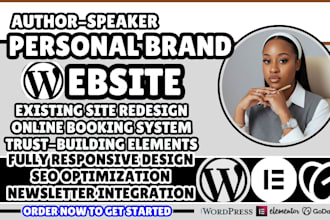 personal brand website consultant website design author website speaker website