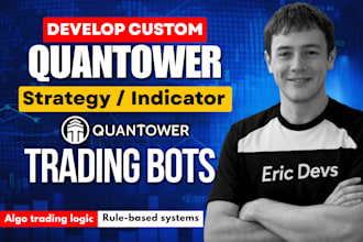 develop quantower trading bot, quantower strategy, custom indicator, automation