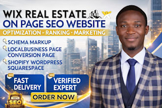 provide hubspot certified wix real estate website seo and optimization
