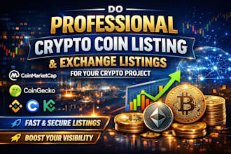 do professional crypto coin listing, exchange listings for your crypto project