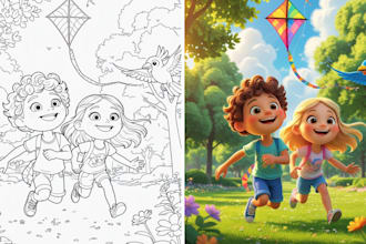 create and draw kids coloring books for children coloring book and book cover