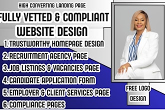 recruitment website staffing agency website hiring website job board website