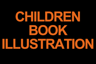 illustrate children book kids story book