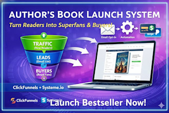 design a professional sales funnel for your book or digital product