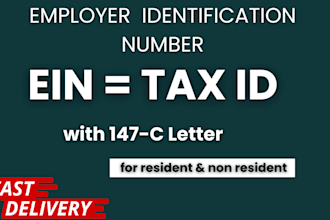 obtain your irs ein tax id number with confirmation letter