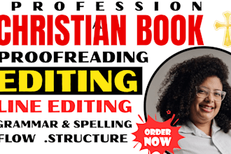 proofread and edit your christian book manuscript and devotionals
