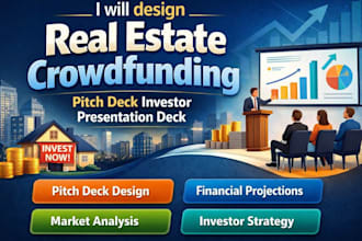 design real estate crowdfunding pitch deck investor presentation deck