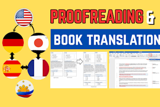 proofread, edit, translate legal and business text from english to spanish
