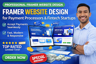 framer website design for payment processors and fintech startups
