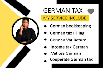 do german bookkeeping income tax corporate tax vat oss filing via elster