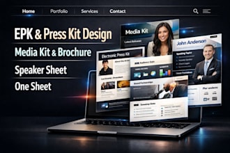 design epk, media kit, press kit, speaker kit, one sheet