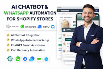 setup integrate shopify website store ai chatbot whatsapp inbox tido widget chat